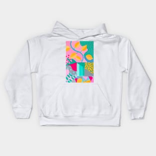 Plant Gouache Painting Kids Hoodie